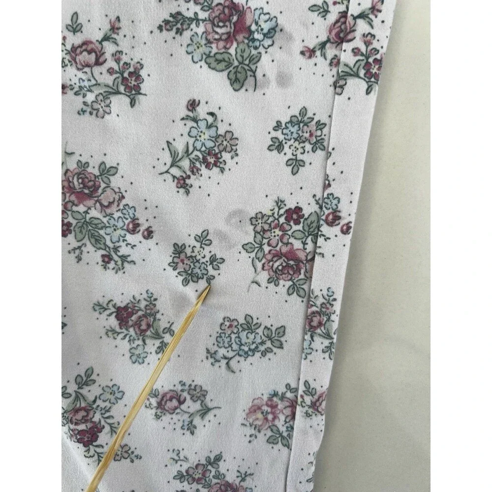 LAURA ASHLEY Pink Floral Pajamas Pj Set Cottage Core Cute Sleepwear soft 6